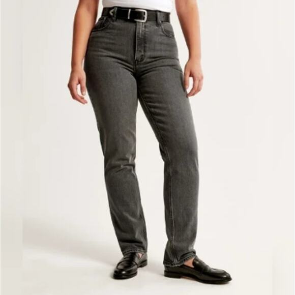 Abercrombie & Fitch Denim - Abercombie & Fitch 90s Straight Ultra High Rise Curve Love Jeans Womens 29